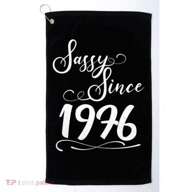 50th Birthday Sassy Since 1976 Golf Towel