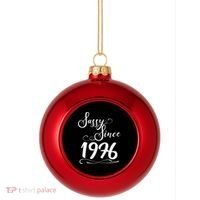 50th Birthday Sassy Since 1976 Plastic Christmas Ball Ornament thumb 0