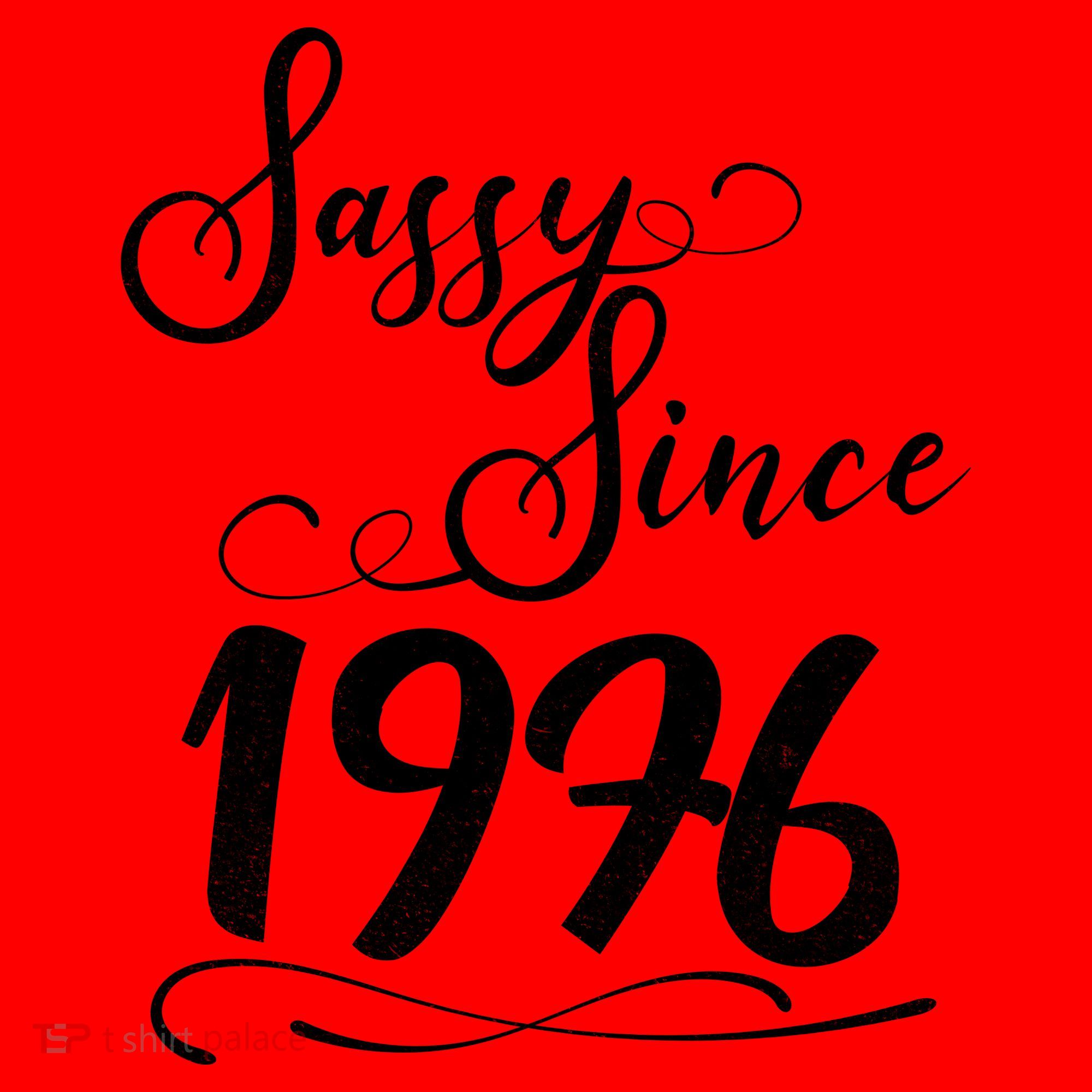 50th Birthday Sassy Since 1976 Santa Hat