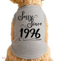 50th Birthday Sassy Since 1976 Doggie Tank thumb 0