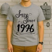 50th Birthday Sassy Since 1976 T-Shirt thumb 6