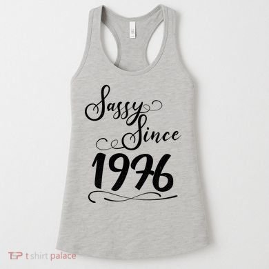 50th Birthday Sassy Since 1976 Women's Tank Top
