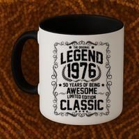 50th Birthday The Original Legend 1976 Awesome Classic  Coffee Mug thumb 2