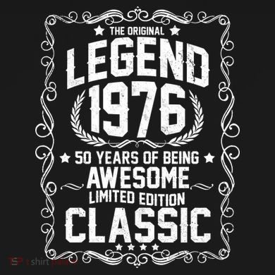 50th Birthday The Original Legend 1976 Awesome Classic  Ornament