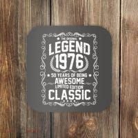 50th Birthday The Original Legend 1976 Awesome Classic  Coaster thumb 0