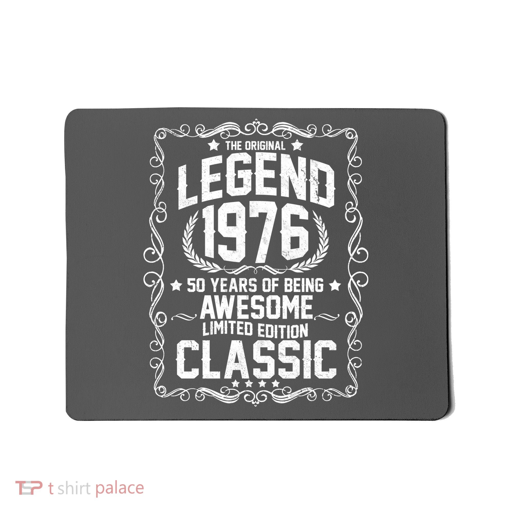 50th Birthday The Original Legend 1976 Awesome Classic  Mousepad