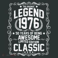 50th Birthday The Original Legend 1976 Awesome Classic  Mousepad thumb 1