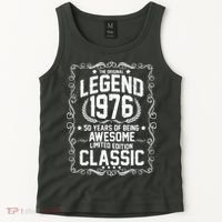 50th Birthday The Original Legend 1976 Awesome Classic  Tank Top thumb 2