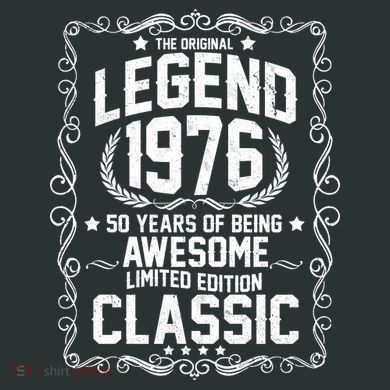 50th Birthday The Original Legend 1976 Awesome Classic  Tank Top