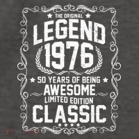 50th Birthday The Original Legend 1976 Awesome Classic  Vector Backpack thumb 2