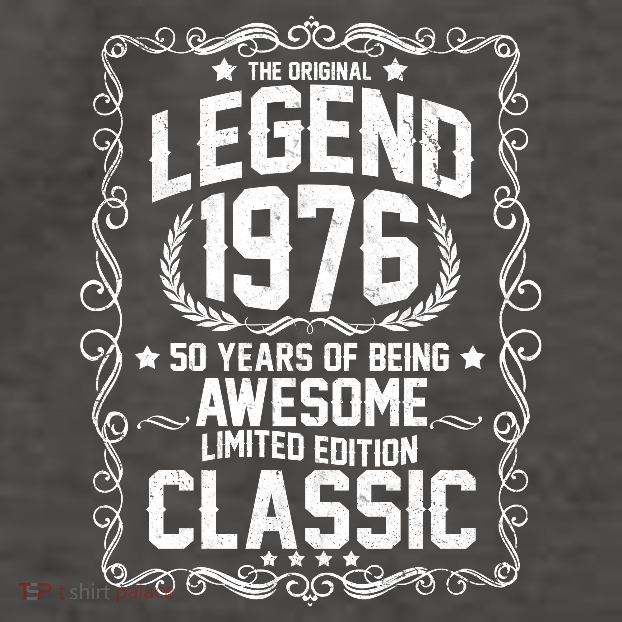 50th Birthday The Original Legend 1976 Awesome Classic  Vector Backpack
