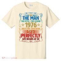 50th Birthday The Man The Myth The Legend 1976 One Of A Kind Limited Edition T-Shirt thumb 0