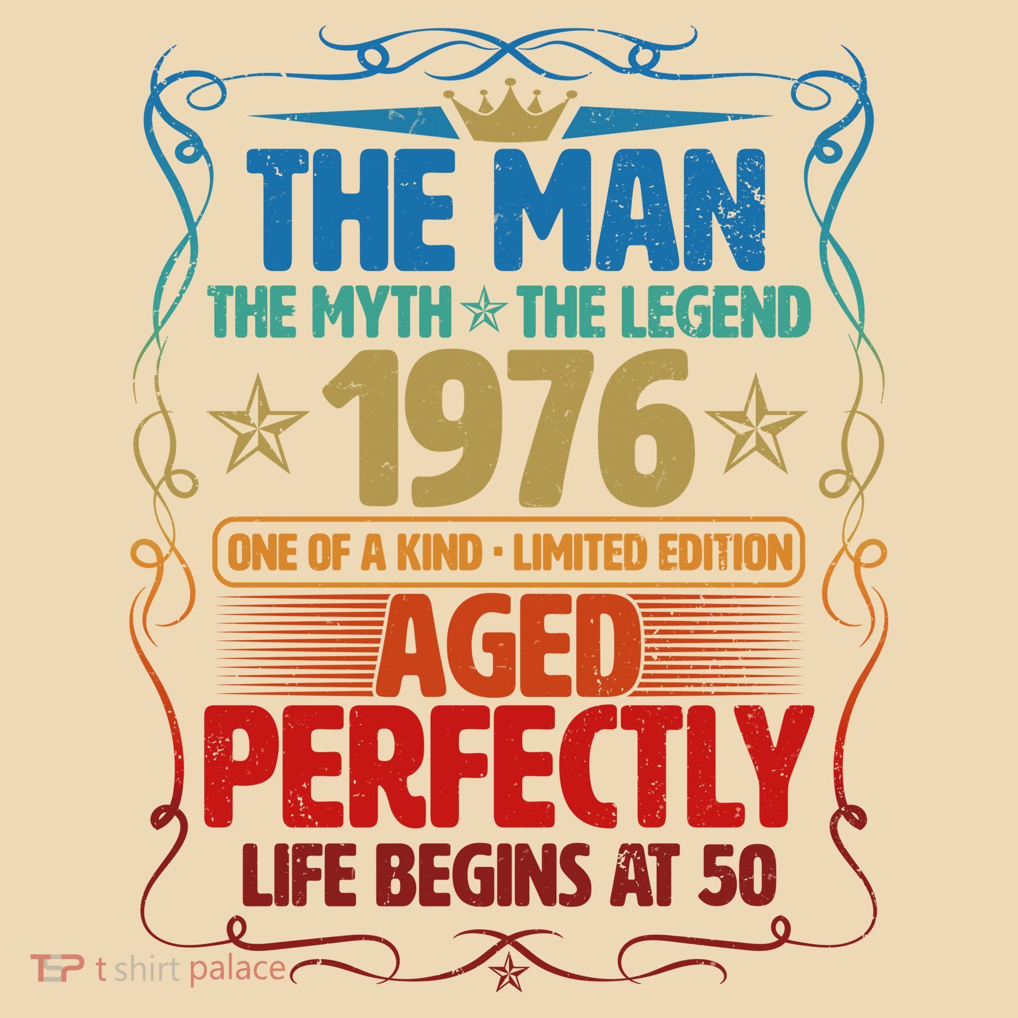 50th Birthday The Man The Myth The Legend 1976 One Of A Kind Limited Edition Women's Tank Top