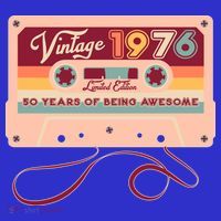 50th Birthday Vintage 1976 Limited Edition Cassette Tape T-Shirt thumb 7