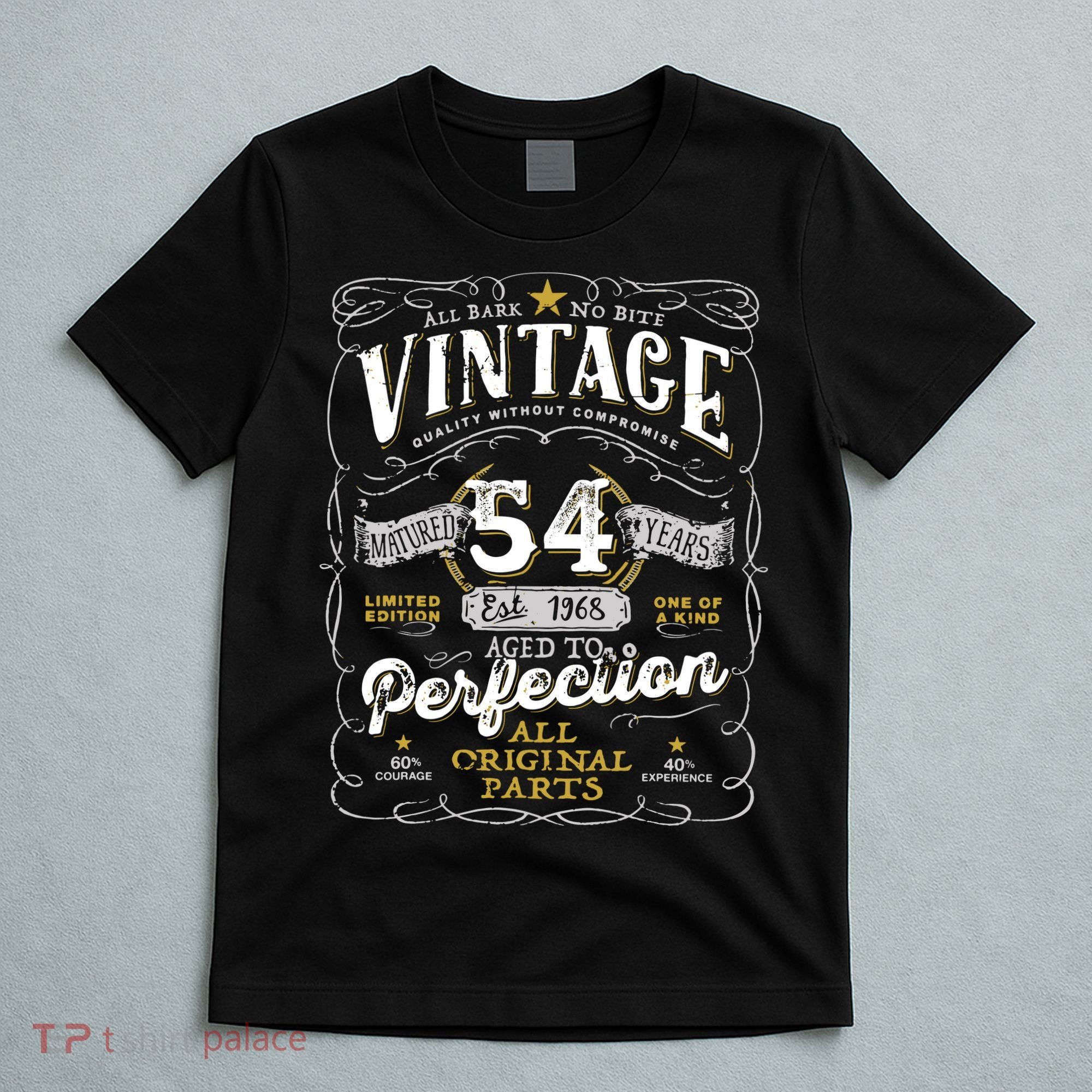 54th Birthday Vintage 1968 Birthday For Women Funny Men 54 Years Old T-Shirt
