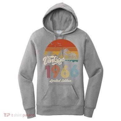 57th Birthday Vintage Limited Edition 1966 Women's Hoodie