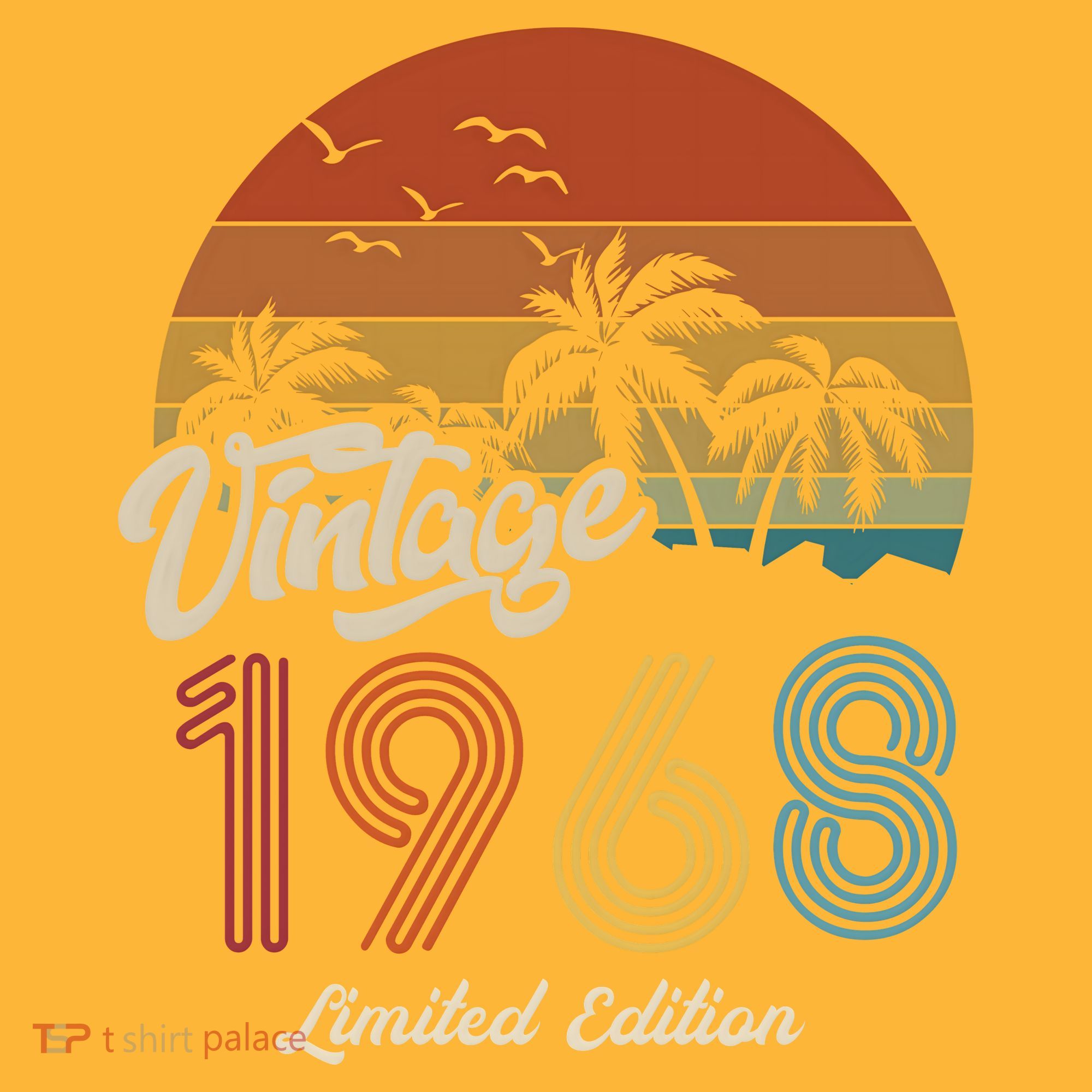 55th Birthday Vintage Limited Edition 1968 T-Shirt