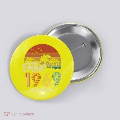 54th Birthday Vintage Limited Edition 1969 Button