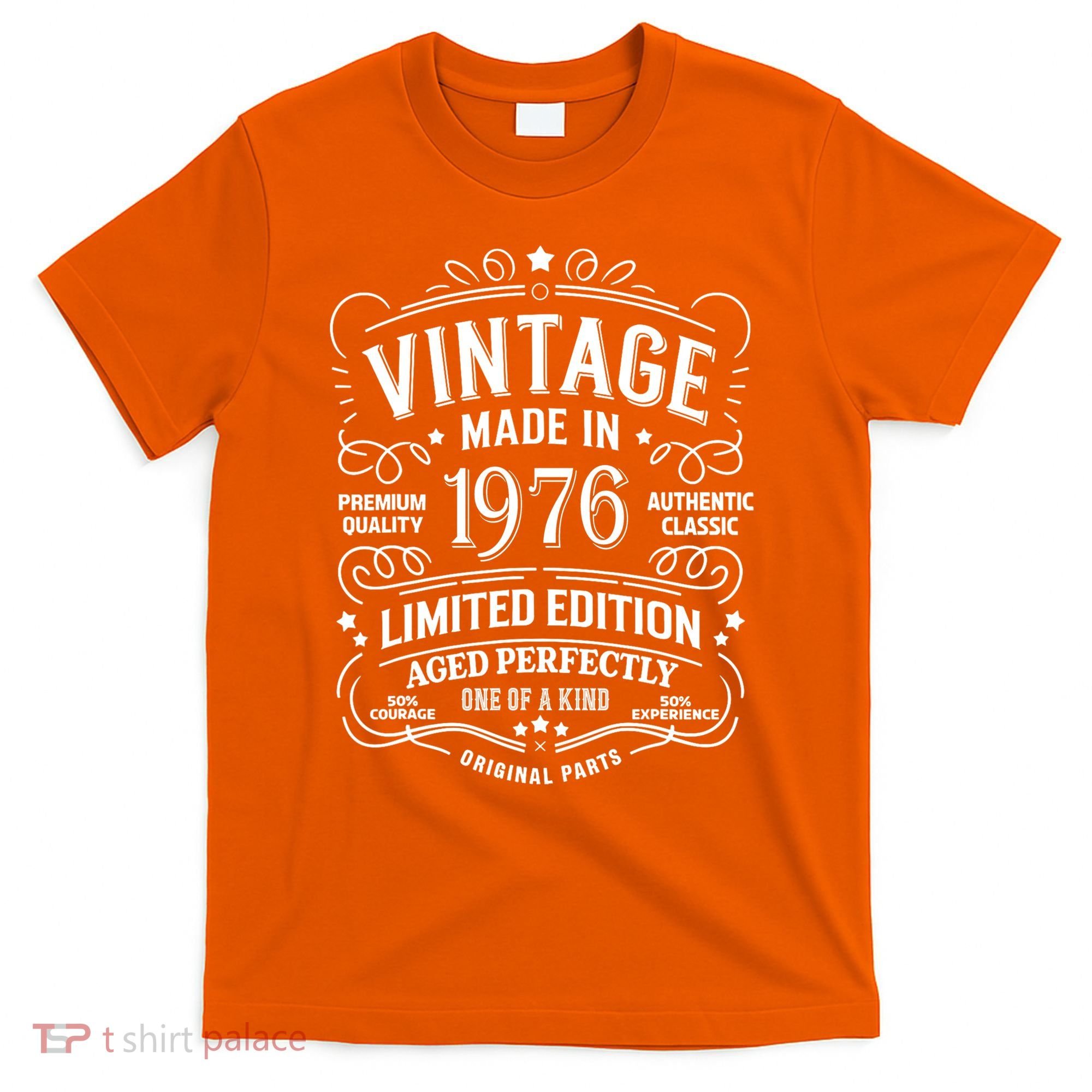 50th Birthday Vintage Made In 1976 Premium Quality Authentic Classic Birthday T-Shirt