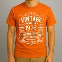 50th Birthday Vintage Made In 1976 Premium Quality Authentic Classic Birthday T-Shirt thumb 3
