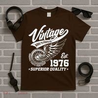 50th Birthday Vintage Age To Perfection EST 1976 Superior Quality T-Shirt thumb 5