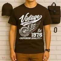 50th Birthday Vintage Age To Perfection EST 1976 Superior Quality T-Shirt thumb 6