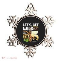 5th Birthday Zoo Safari Jungle Animal | Lets Get Wild Im 5 Ornament thumb 0