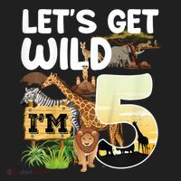5th Birthday Zoo Safari Jungle Animal | Lets Get Wild Im 5 Hat thumb 2