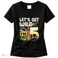 5th Birthday Zoo Safari Jungle Animal | Lets Get Wild Im 5 Women's T-Shirt thumb 0