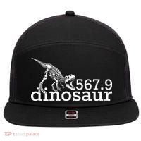 567.9 Dinosaur 7 Panel Mesh Trucker Snapback Hat thumb 0