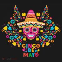 5 De Mayo Cinco De Mayo Sombrero Maraca USA-Made Doggie Bandana thumb 2
