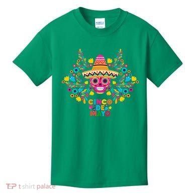5 De Mayo Cinco De Mayo Sombrero Maraca Kids T-Shirt