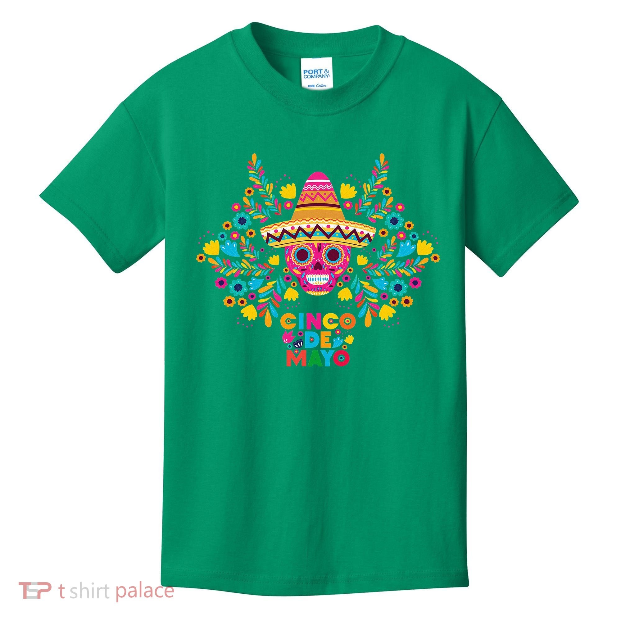 5 De Mayo Cinco De Mayo Sombrero Maraca Kids T-Shirt