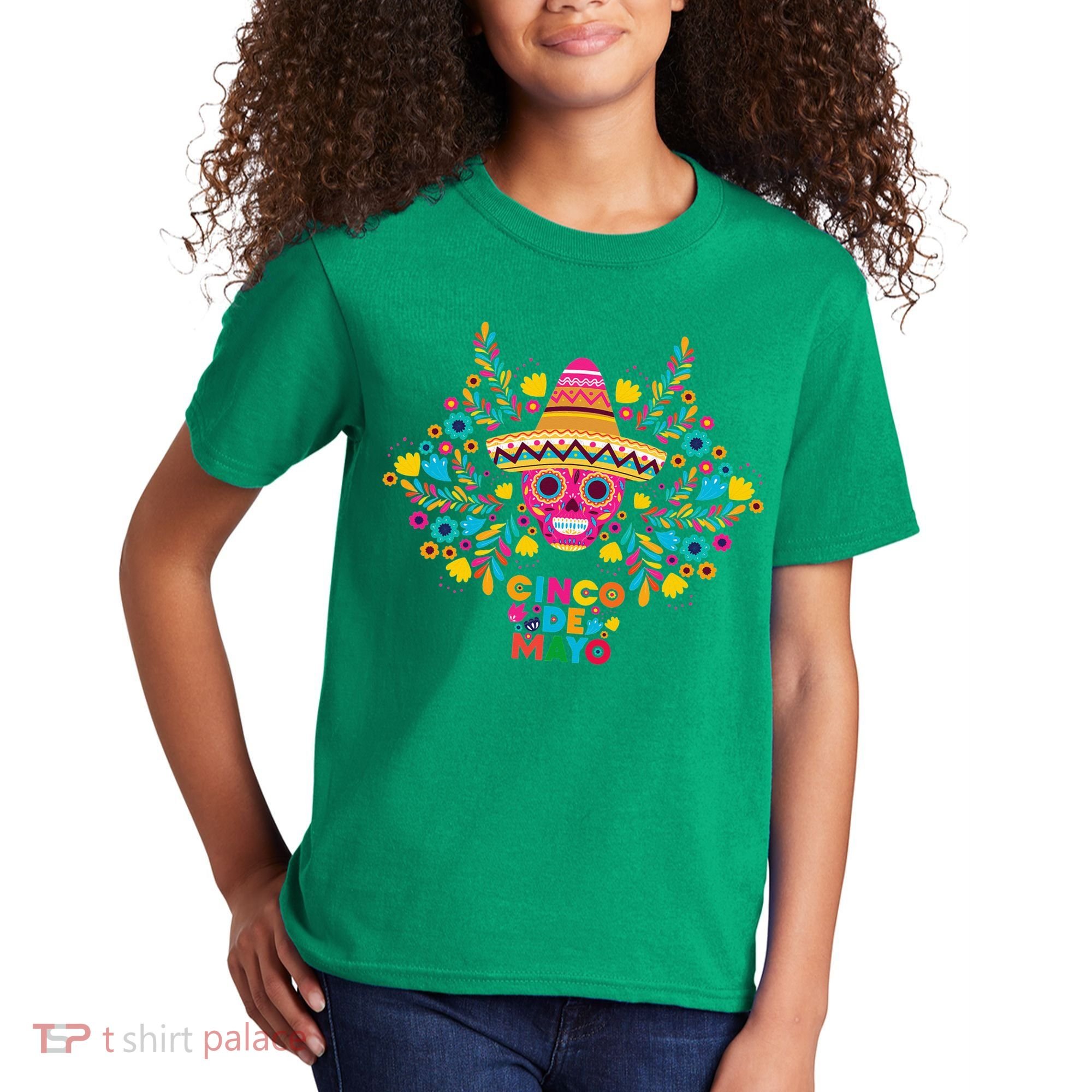 5 De Mayo Cinco De Mayo Sombrero Maraca Kids T-Shirt