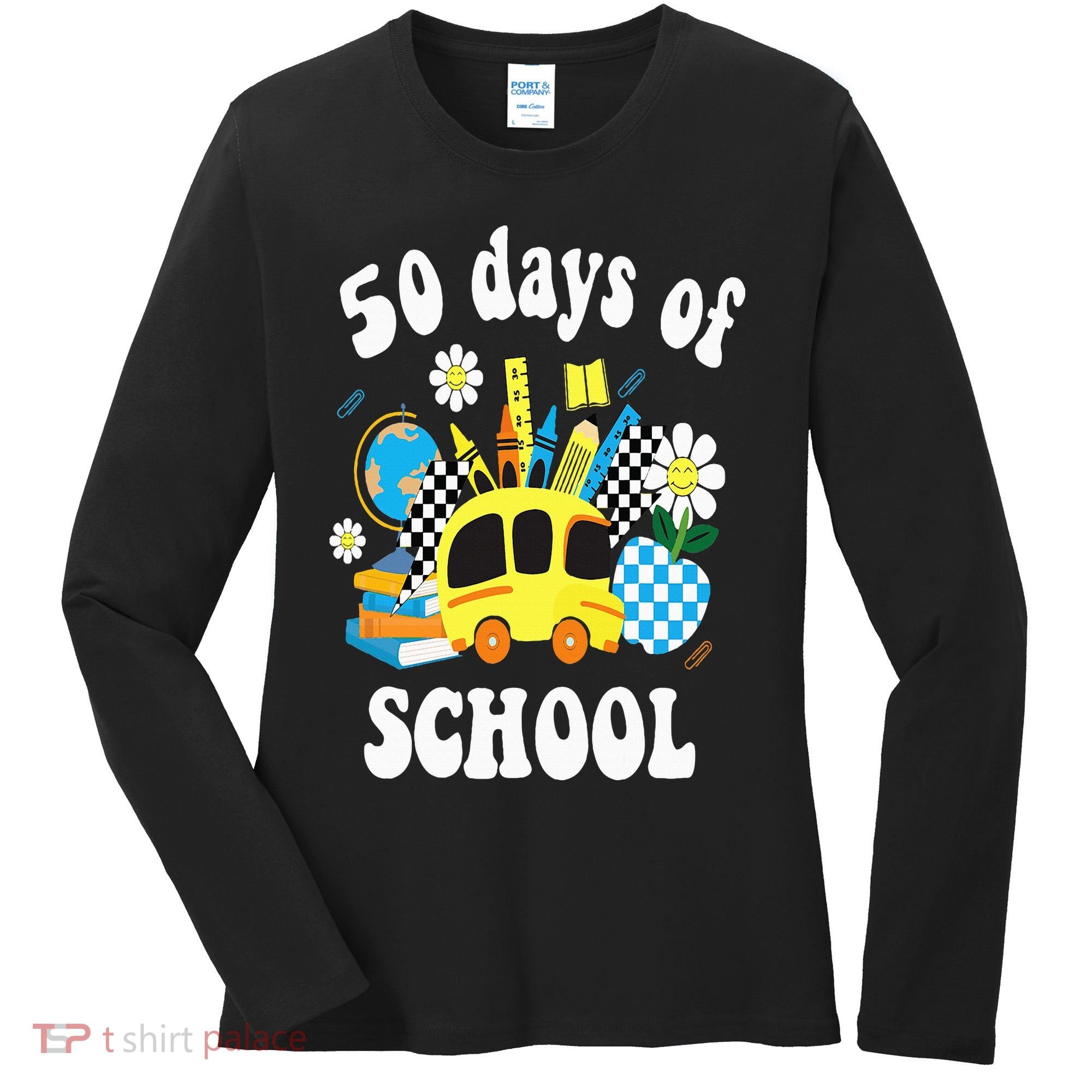 50 days of school 50th day of school Women's Long Sleeve Shirt