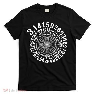 5000 Digit Pi Day Spiral Funny T-Shirt