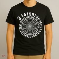 5000 Digit Pi Day Spiral Funny T-Shirt thumb 3