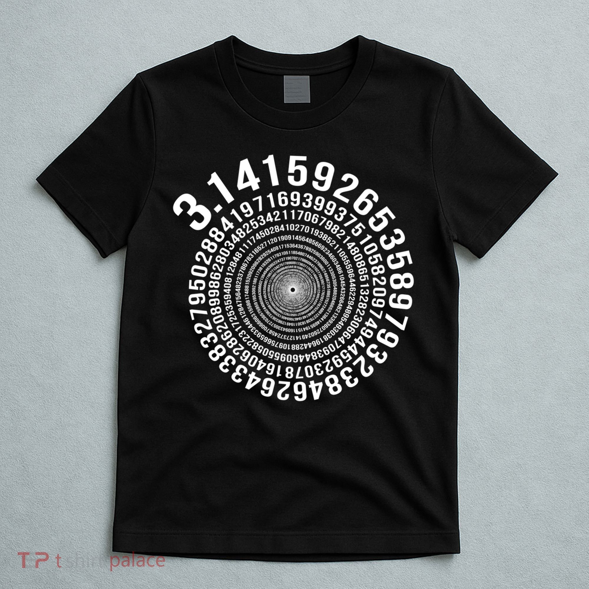 5000 Digit Pi Day Spiral Funny T-Shirt