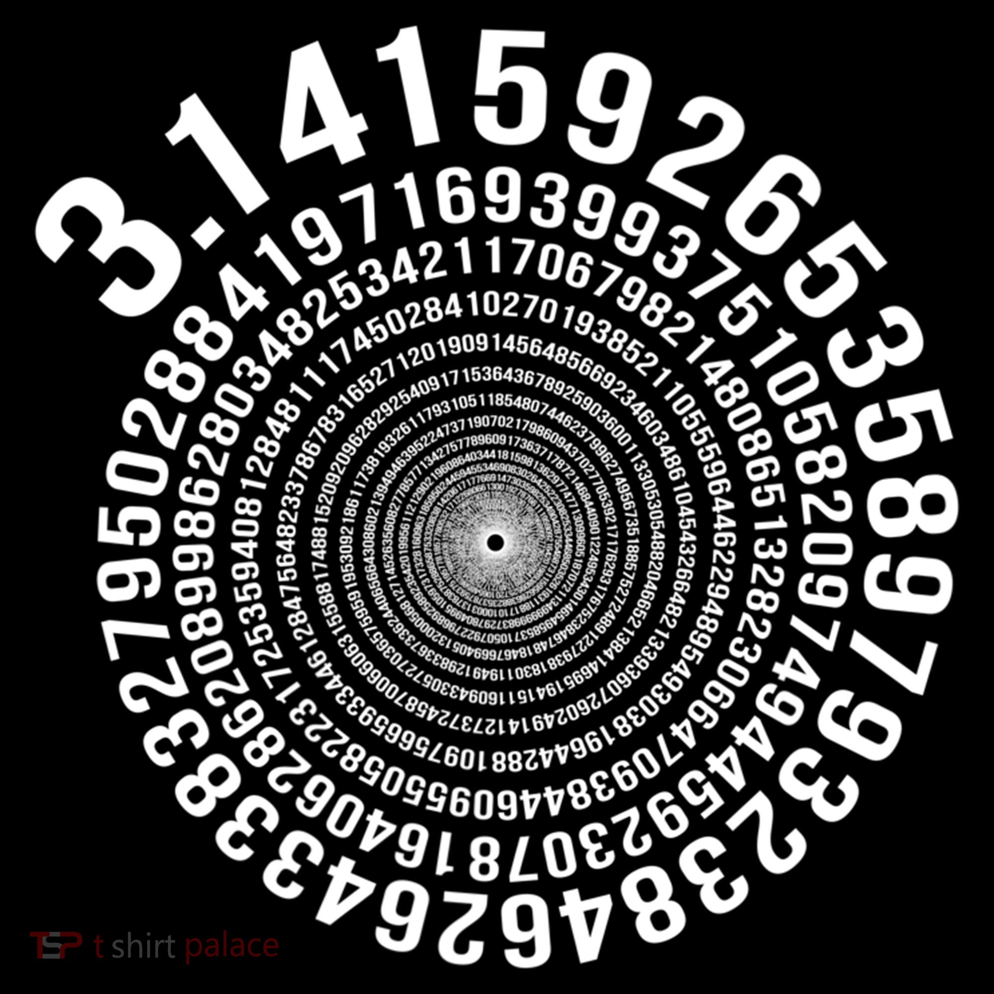 5000 Digit Pi Day Spiral Funny Polo