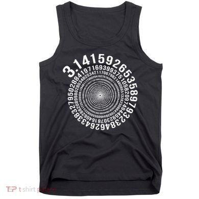5000 Digit Pi Day Spiral Funny Tank Top
