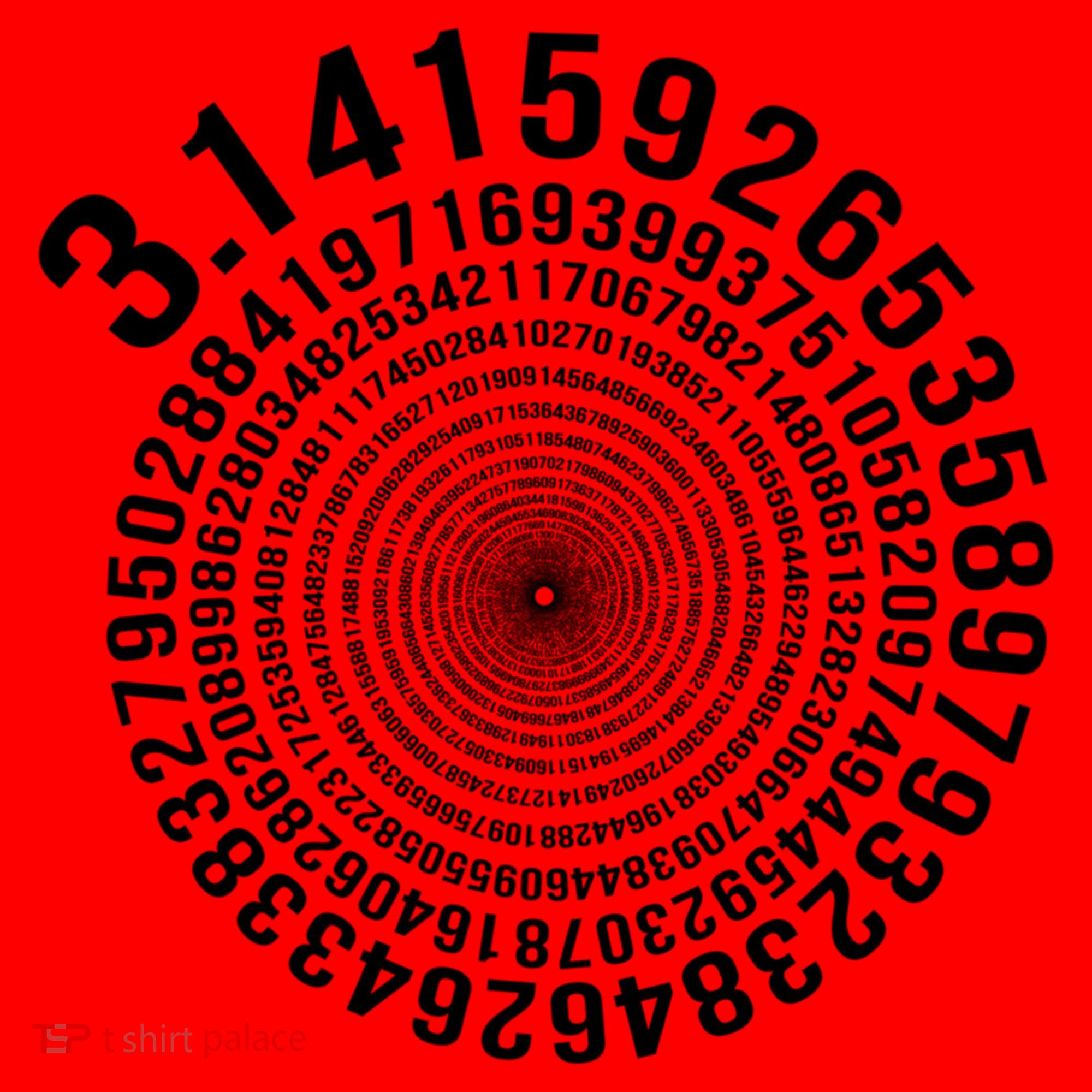 5000 Digit Pi Day Spiral Funny Santa Hat