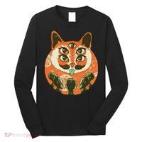 5 Eyed Alien Cat Long Sleeve Shirt thumb 0