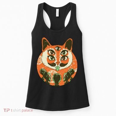 5 Eyed Alien Cat Women's Tank Top