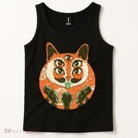 5 Eyed Alien Cat Tank Top thumb 2