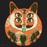 5 Eyed Alien Cat Golf Towel thumb 3