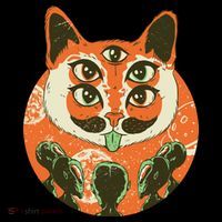 5 Eyed Alien Cat Kids Long Sleeve Shirt thumb 2
