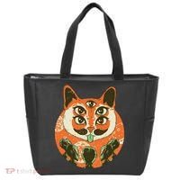 5 Eyed Alien Cat Tote Bag thumb 0