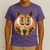 5 Eyed Alien Cat T-Shirt thumb 3