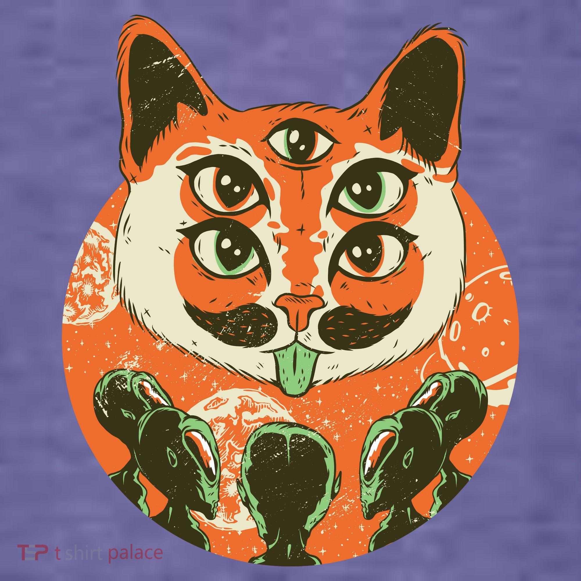 5 Eyed Alien Cat T-Shirt