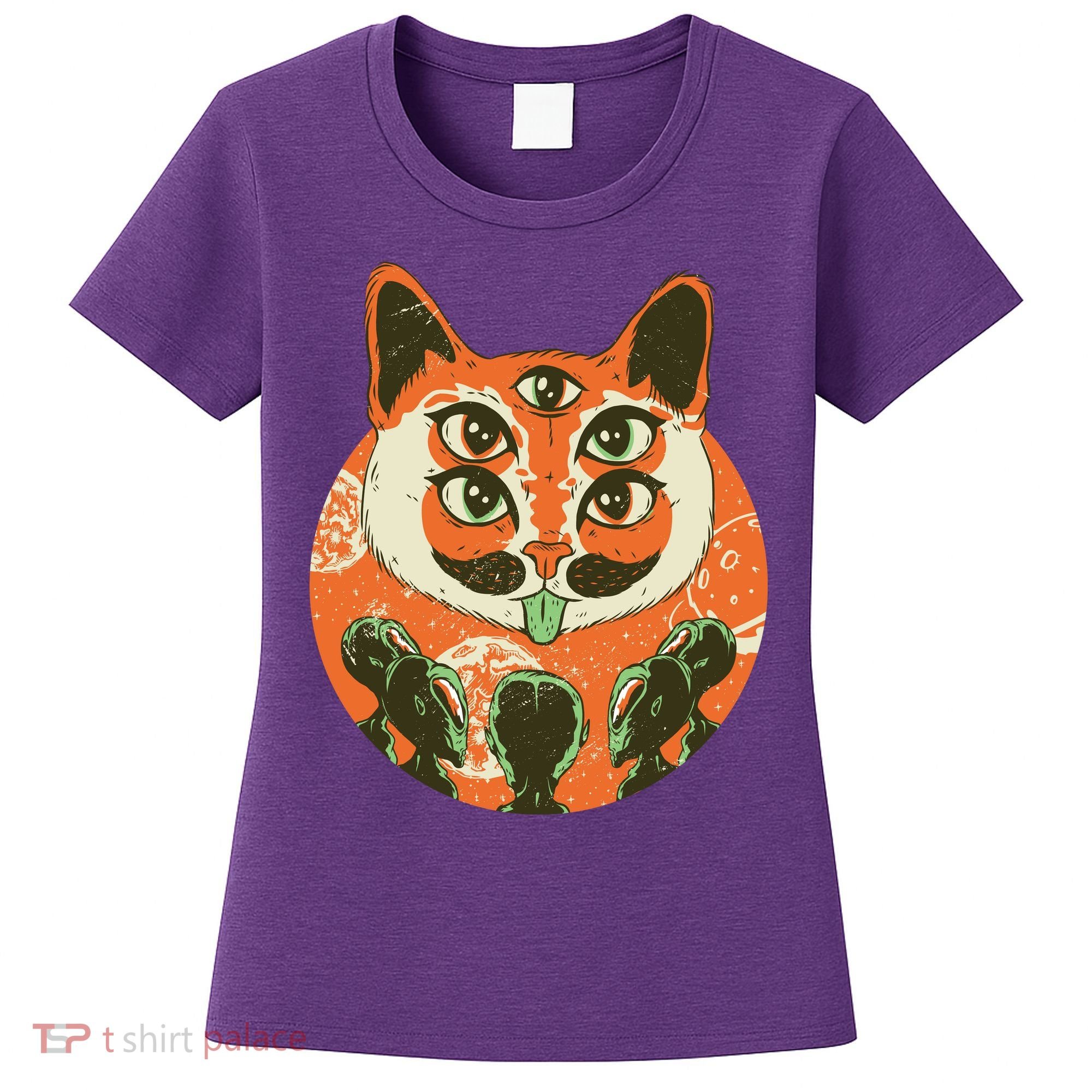 5 Eyed Alien Cat Women's T-Shirt